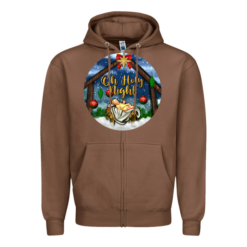 Oh Holy Night Zipper Hoodie by BundleAndBundleShop | Teevron