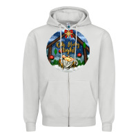 Dove Grey oh holy night Zipper Hoodie - BundleAndBundleShop
