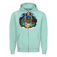 Seafoam oh holy night Zipper Hoodie - BundleAndBundleShop