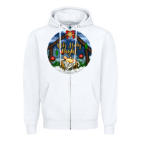 White oh holy night Zipper Hoodie - BundleAndBundleShop