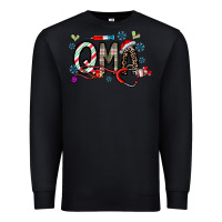 Black christmas nurse qma Premium Sweatshirt - CowhideDigitalArt