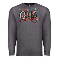 Charcoal Heather christmas nurse qma Premium Sweatshirt - CowhideDigitalArt