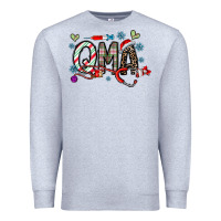 Heather Grey christmas nurse qma Premium Sweatshirt - CowhideDigitalArt