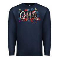 Navy christmas nurse qma Premium Sweatshirt - CowhideDigitalArt
