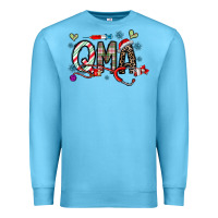 Ocean Blue christmas nurse qma Premium Sweatshirt - CowhideDigitalArt