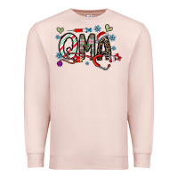 Pale Pink christmas nurse qma Premium Sweatshirt - CowhideDigitalArt