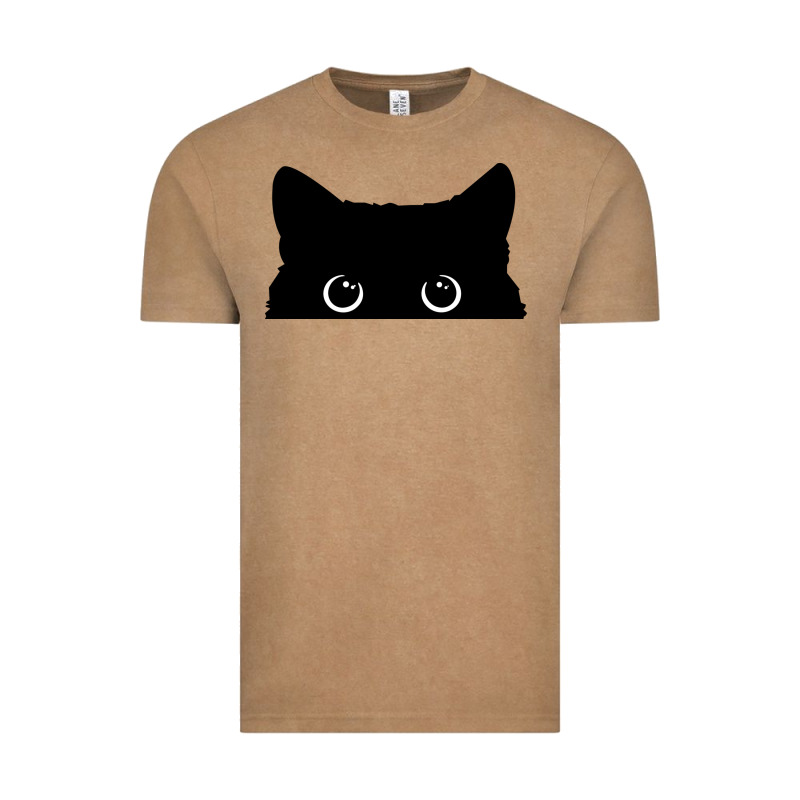 Peeking Cat Vintage Tee by maiPhamDesign | Teevron