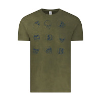 Vintage Olive Skulls Vintage Tee - maiPhamDesign