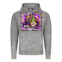 Cloud Rock Mardi Gras gnome on the truck Vintage Hoodie - NancyCooperArtShop