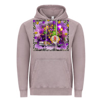 Vintage Zinc Mardi Gras gnome on the truck Vintage Hoodie - NancyCooperArtShop