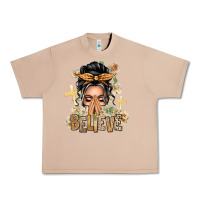 Burro Gray Hair Believe Praying Caucasian Messy Bun Urban Heavy Tee - texasbilliewilder