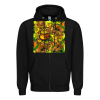 Black St. Patrick's Chicken With Pot Of Gold Zipper Hoodie - FaDigitalArtStudio
