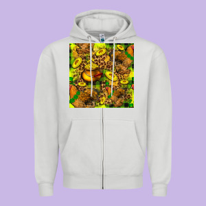 St. Patrick's Chicken With Pot Of Gold Zipper Hoodie Designed By Fadigitalartstudio