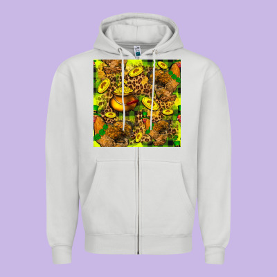St. Patrick's Chicken With Pot Of Gold Zipper Hoodie Designed By Fadigitalartstudio