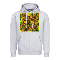 Heather Grey St. Patrick's Chicken With Pot Of Gold Zipper Hoodie - FaDigitalArtStudio