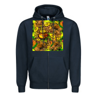 Navy St. Patrick's Chicken With Pot Of Gold Zipper Hoodie - FaDigitalArtStudio