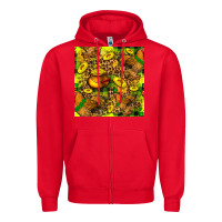 Red St. Patrick's Chicken With Pot Of Gold Zipper Hoodie - FaDigitalArtStudio