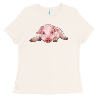 Bone baby pig Ladies Tee - RanaPortraitStore