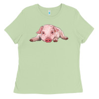 Matcha baby pig Ladies Tee - RanaPortraitStore