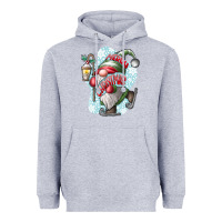 Heather Grey merry Christmas gnome Heavyweight Hoodie - CowhideDigitalArt