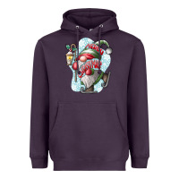 Plum merry Christmas gnome Heavyweight Hoodie - CowhideDigitalArt