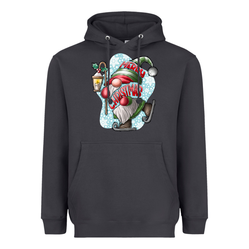 Merry Christmas Gnome Heavyweight Hoodie by CowhideDigitalArt | Teevron