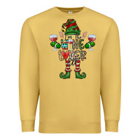 Antique Gold I'm The wine Lover Elf Premium Sweatshirt - CowhideDigitalArt