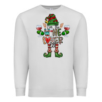 Dove Grey I'm The wine Lover Elf Premium Sweatshirt - CowhideDigitalArt