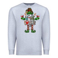 Heather Grey I'm The wine Lover Elf Premium Sweatshirt - CowhideDigitalArt