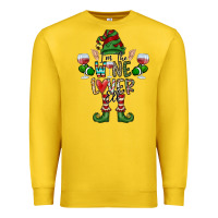 Lemon I'm The wine Lover Elf Premium Sweatshirt - CowhideDigitalArt