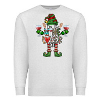 Oatmeal Heather I'm The wine Lover Elf Premium Sweatshirt - CowhideDigitalArt