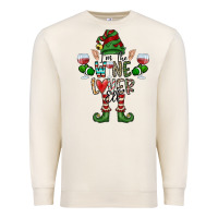 Sandshell I'm The wine Lover Elf Premium Sweatshirt - CowhideDigitalArt