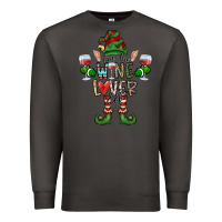 Smoke I'm The wine Lover Elf Premium Sweatshirt - CowhideDigitalArt