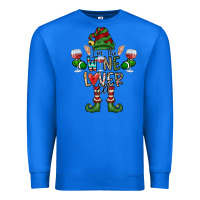 True Royal I'm The wine Lover Elf Premium Sweatshirt - CowhideDigitalArt