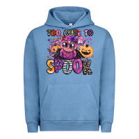 Pigment Pebble Blue wicked cute too cute to spook Urban Hoodie - BarkalooDesign