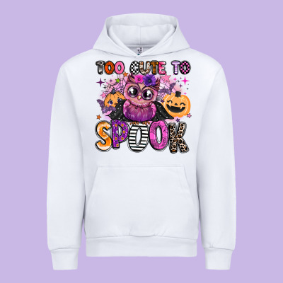 Wicked Cute Too Cute To Spook Urban Hoodie Designed By Barkaloodesign