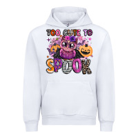 White wicked cute too cute to spook Urban Hoodie - BarkalooDesign