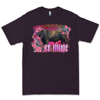 Plum be mine black angus bull Premium Tee - RanaPortraitStore