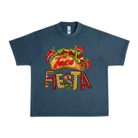 Midnight Navy Taco Fiesta Urban Heavy Tee - texasbilliewilder