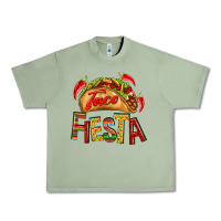 Oil Green Taco Fiesta Urban Heavy Tee - texasbilliewilder