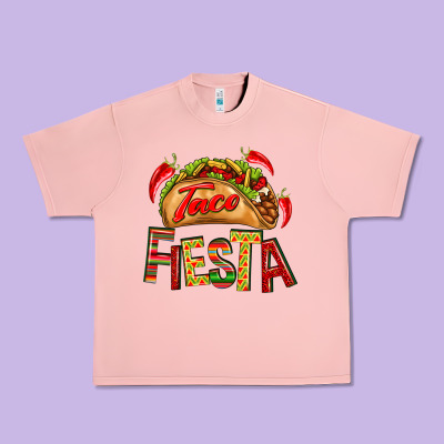 Taco Fiesta Urban Heavy Tee Designed By Texasbilliewilder
