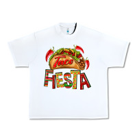 White Taco Fiesta Urban Heavy Tee - texasbilliewilder