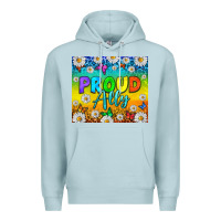Blue Mist LGBTQ+ Proud Ally With Daisy Tumbler Premium Hoodie - BundleAndBundleShop