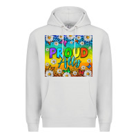 Dove Grey LGBTQ+ Proud Ally With Daisy Tumbler Premium Hoodie - BundleAndBundleShop