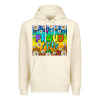 Sandshell LGBTQ+ Proud Ally With Daisy Tumbler Premium Hoodie - BundleAndBundleShop