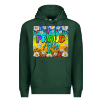 Sports Green LGBTQ+ Proud Ally With Daisy Tumbler Premium Hoodie - BundleAndBundleShop