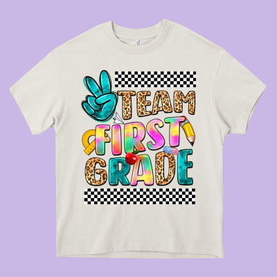 Team First Grade Heavy Core Tee Designed By Nancycooperartshop