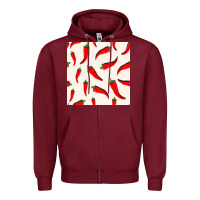 Burgundy mexico seamless pattern Zipper Hoodie - FaDigitalArtStudio