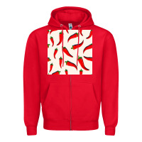 Red mexico seamless pattern Zipper Hoodie - FaDigitalArtStudio