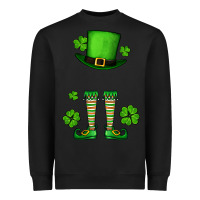 Custom Name St. Patrick's Leprechaun Heavyweight Sweatshirt | Teevron
